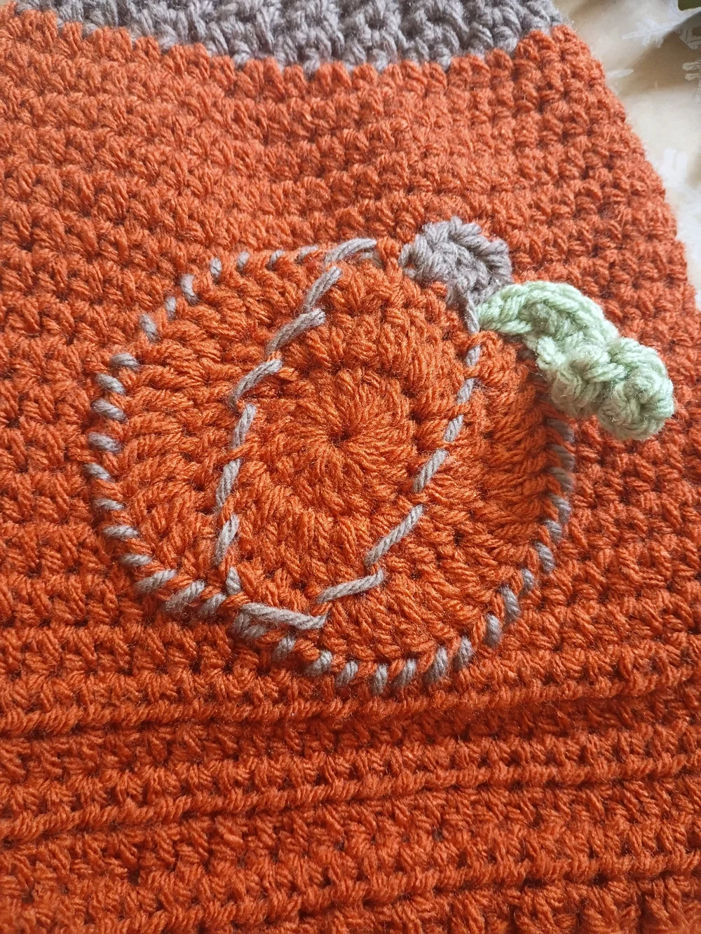 Pumpkin Spice And Puppy Nice Handmade Crocheted Small Dog Sweater